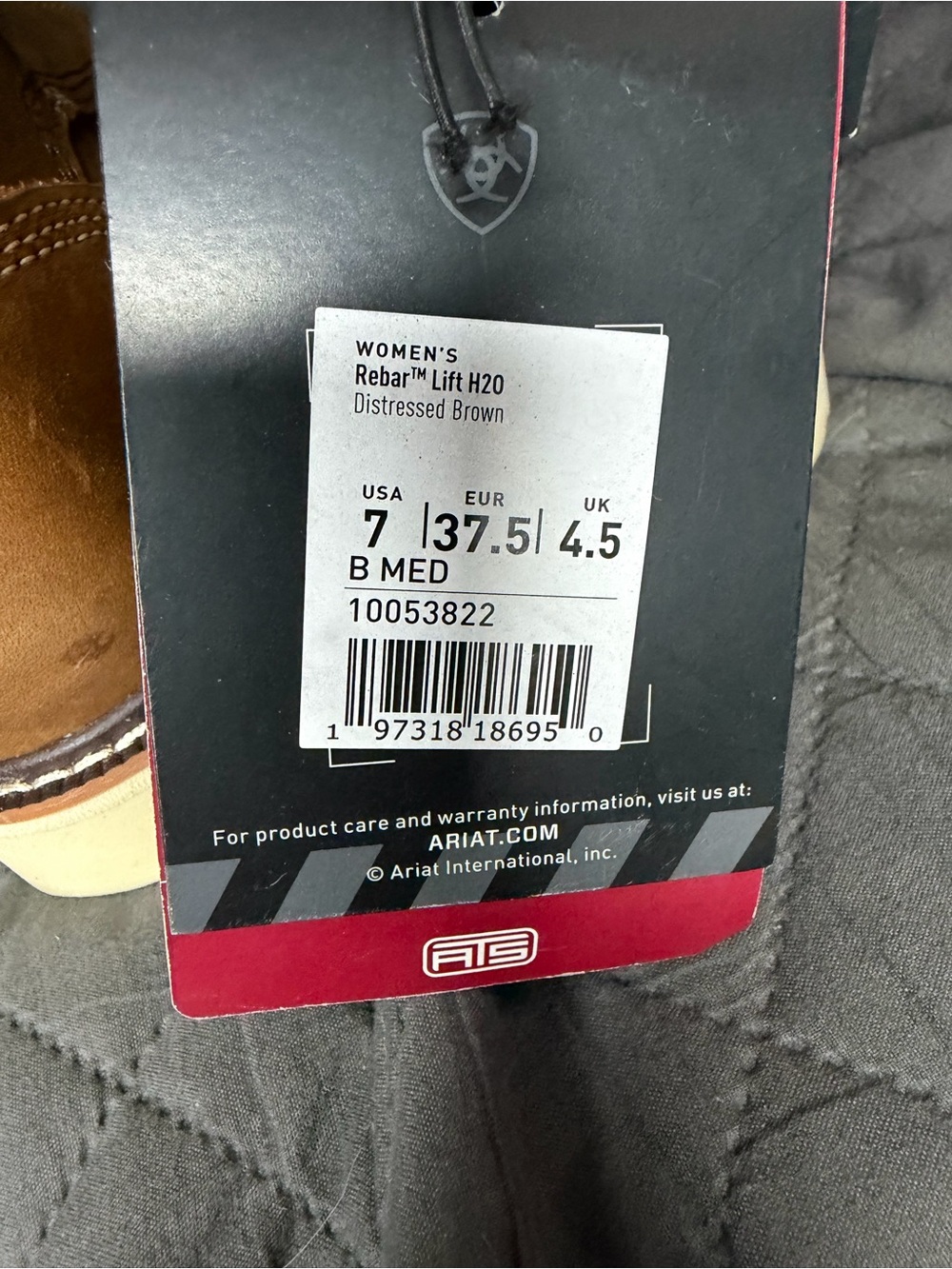 Ariat Women’s Brown Leather Work Boots size 7 - Picture 2 of 4